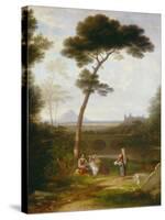 Italian Landscape, 1828-30 (Oil on Canvas)-Washington Allston-Stretched Canvas