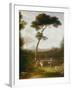 Italian Landscape, 1828-30 (Oil on Canvas)-Washington Allston-Framed Giclee Print