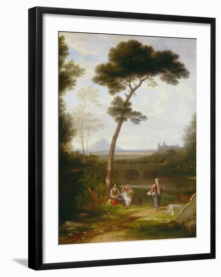 Italian Landscape, 1828-30 (Oil on Canvas)-Washington Allston-Framed Giclee Print