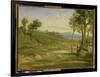 Italian Landscape, 1838 (Oil on Canvas)-Jean Baptiste Camille Corot-Framed Giclee Print