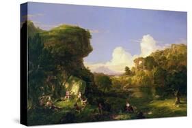 Italian Landscape, 1839-Thomas Cole-Stretched Canvas