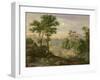 Italian Landscape, 1845-Joachim Faber-Framed Giclee Print