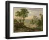 Italian Landscape, 1845-Joachim Faber-Framed Giclee Print