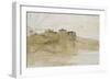 Italian Landscape. Banks of the Tiber. Walk Poussin.-Gustave Moreau-Framed Giclee Print