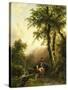 Italian Landscape, Barend Cornelis Koekkoek-Barend Cornelis Koekkoek-Stretched Canvas