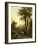 Italian Landscape, Barend Cornelis Koekkoek-Barend Cornelis Koekkoek-Framed Art Print