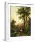 Italian Landscape, Barend Cornelis Koekkoek-Barend Cornelis Koekkoek-Framed Art Print