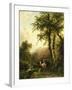 Italian Landscape, Barend Cornelis Koekkoek-Barend Cornelis Koekkoek-Framed Art Print