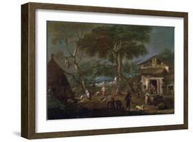 Italian Landscape, C1750-1795-Antonio Diziani-Framed Giclee Print