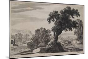 Italian Landscape, Mid 17th Century-Gabriel Perelle-Mounted Giclee Print