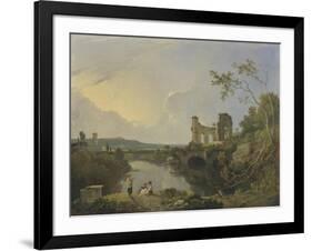 Italian Landscape (Morning), C.1760-65-Richard Wilson-Framed Giclee Print