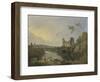 Italian Landscape (Morning), C.1760-65-Richard Wilson-Framed Giclee Print