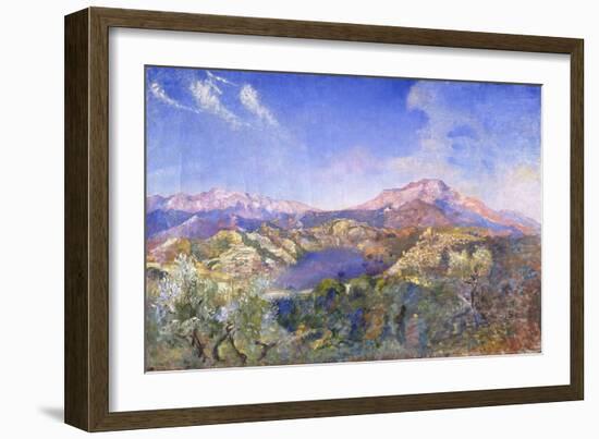 Italian Landscape (Oil on Canvas)-Annie Louisa Swynnerton-Framed Giclee Print