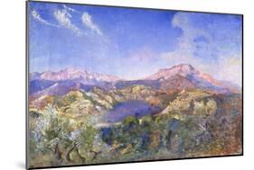Italian Landscape (Oil on Canvas)-Annie Louisa Swynnerton-Mounted Giclee Print