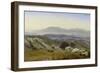 Italian landscape - view towards south from the Serpentera over the Sacco valley-Johann Wilhelm Schirmer-Framed Giclee Print