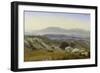 Italian landscape - view towards south from the Serpentera over the Sacco valley-Johann Wilhelm Schirmer-Framed Giclee Print