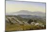 Italian landscape - view towards south from the Serpentera over the Sacco valley-Johann Wilhelm Schirmer-Mounted Giclee Print