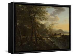 Italian Landscape with a Draughtsman-Jan Both-Framed Stretched Canvas