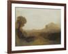 Italian Landscape with a Tower-J. M. W. Turner-Framed Giclee Print