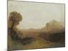 Italian Landscape with a Tower-J. M. W. Turner-Mounted Giclee Print