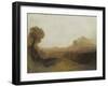 Italian Landscape with a Tower-J. M. W. Turner-Framed Giclee Print