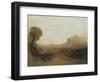 Italian Landscape with a Tower-J. M. W. Turner-Framed Giclee Print