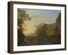 Italian Landscape with a View of a Harbor-Jan Both-Framed Art Print