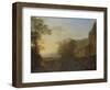 Italian Landscape with a View of a Harbor-Jan Both-Framed Art Print