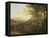 Italian Landscape with Mule Driver-Jan Both-Framed Stretched Canvas