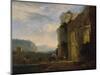 Italian Landscape with Ruins of an Aqueduct, 1675-Nicolaes Berchem-Mounted Giclee Print