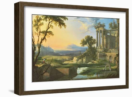 Italian Landscape with Ruins-Pierre Patel-Framed Giclee Print