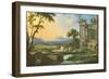 Italian Landscape with Ruins-Pierre Patel-Framed Giclee Print