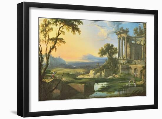 Italian Landscape with Ruins-Pierre Patel-Framed Giclee Print