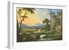 Italian Landscape with Ruins-Pierre Patel-Framed Giclee Print