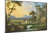 Italian Landscape with Ruins-Pierre Patel-Mounted Giclee Print