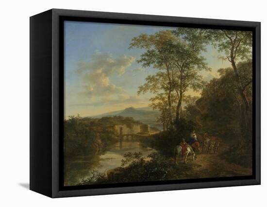 Italian Landscape with the Ponte Molle-Jan Both-Framed Stretched Canvas