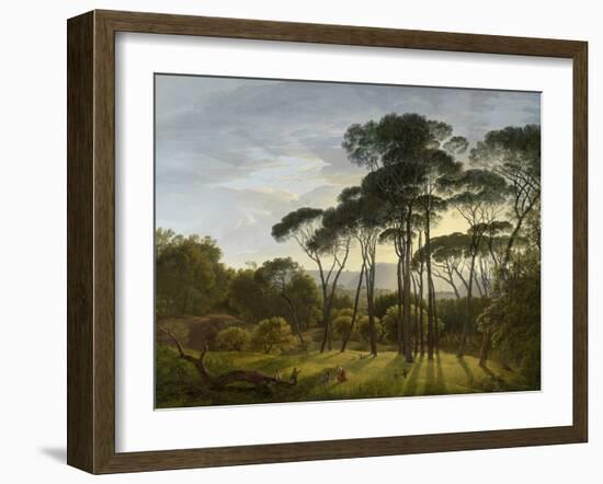 Italian Landscape with Umbrella Pines, 1805-Hendrik Voogd-Framed Art Print