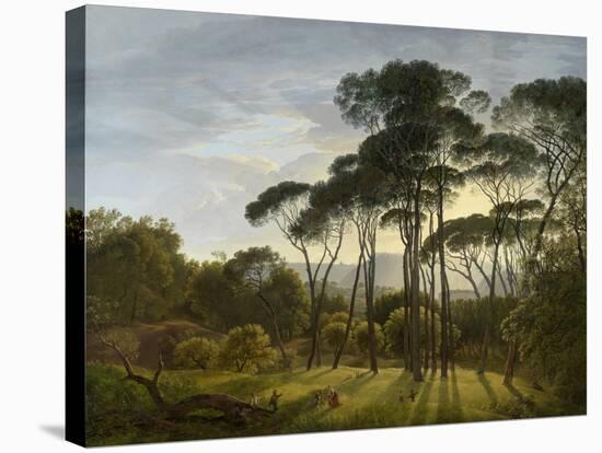 Italian Landscape with Umbrella Pines, 1807-Hendrik Voogd-Stretched Canvas