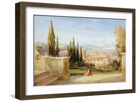 Italian Landscape-George Edwards Hering-Framed Giclee Print