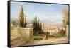 Italian Landscape-George Edwards Hering-Framed Stretched Canvas