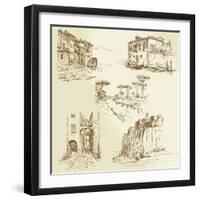 Italian Landscapes-canicula-Framed Art Print