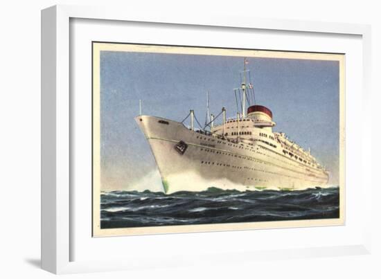 Italian Line, M.N. Giulio Cesare, Dampfschiff-null-Framed Giclee Print