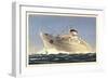 Italian Line, M.N. Giulio Cesare, Dampfschiff-null-Framed Giclee Print