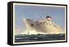 Italian Line, M.N. Giulio Cesare, Dampfschiff-null-Framed Stretched Canvas