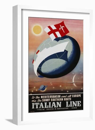 Italian Line Poster-Alda Sassi-Framed Giclee Print