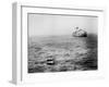 Italian Liner Andrea Doria Sinking in Atlantic After Collision with Swedish Ship Stockholm-Loomis Dean-Framed Photographic Print