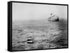 Italian Liner Andrea Doria Sinking in Atlantic after Collision with Swedish Ship Stockholm-Loomis Dean-Framed Stretched Canvas