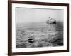 Italian Liner Andrea Doria Sinking in Atlantic after Collision with Swedish Ship Stockholm-Loomis Dean-Framed Photographic Print