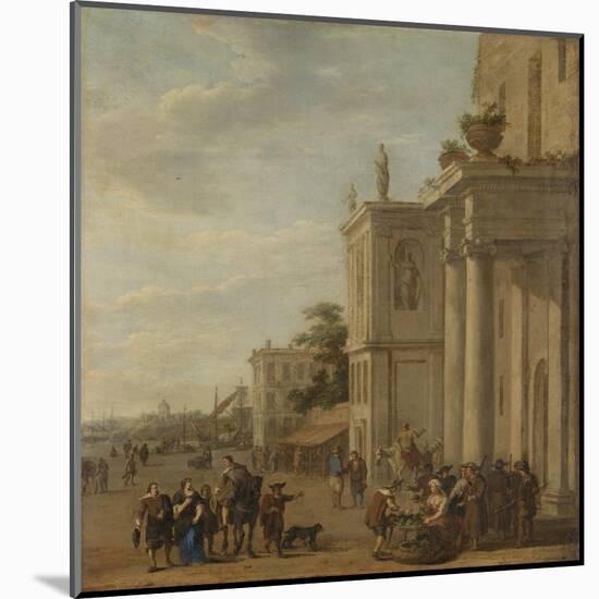 Italian Marketplace-Jacob van der Ulft-Mounted Art Print