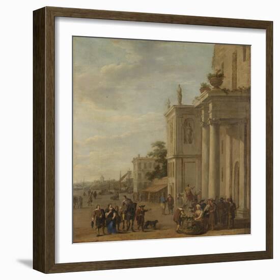 Italian Marketplace-Jacob van der Ulft-Framed Art Print